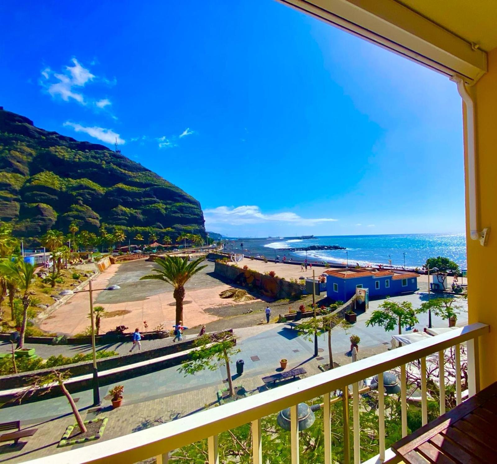 Casa Del Mar, Sunny Ocean View Appartement Right At The Beach! Los Llanos De Aridane Kültér fotó